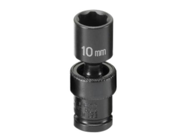GREY PNEUMATIC 910UMS 1/4' Drive, 10mm Size, Metric Socket, 6s Points,