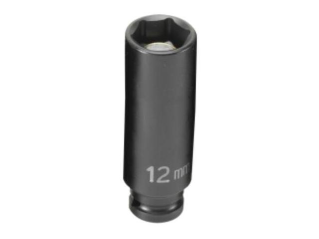 GREY PNEUMATIC 912MDG 1/4' Drive, 12mm Size, Metric Socket, 6 Points,