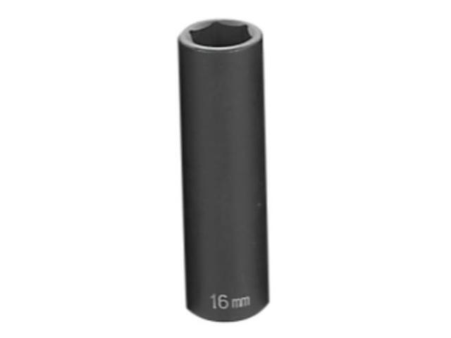 GREY PNEUMATIC 2016MD 1/2' Drive, 16mm Size, Metric Socket, 6 Points,