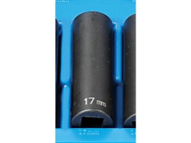 GREY PNEUMATIC 2117MD 1/2' Drive, 17mm Size, Metric Socket, 12 Points, 17mm,