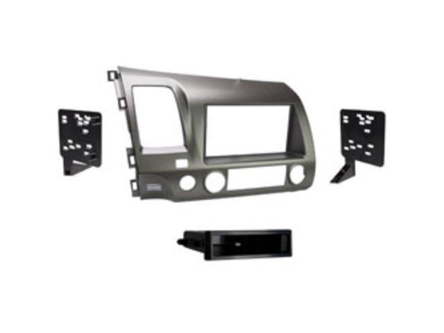 Metra - Dash Kit for Select 2006-2011 Honda Civic DIN DDIN - Black - image 6