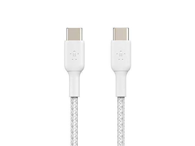Belkin - BOOST↑CHARGE Braided USB-C to USB-C Cable 3.3ft for iPhone, Samsung, Google Pixel, iPad Pro, Nintendo Switch 2 & More - White - image 4