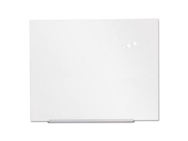 Universal Frameless Magnetic Glass Marker Board, 48' X 36', White UNV43203