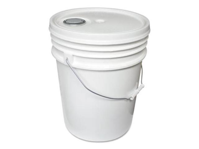 Impact Utility Bucket w/Lid, Polyethylene, 5gal, White 5515