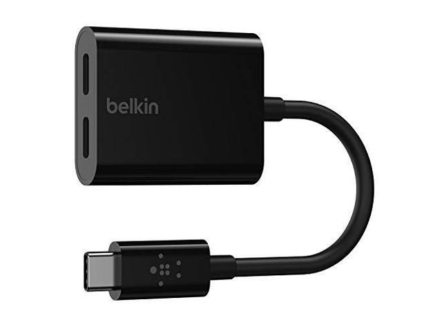 Belkin - RockStar USB-C Audio + Charge Adapter, for iPad Pro, Galaxy, Note, Google Pixel, LG G6, Sony Xperia, OnePlus - Black - image 10