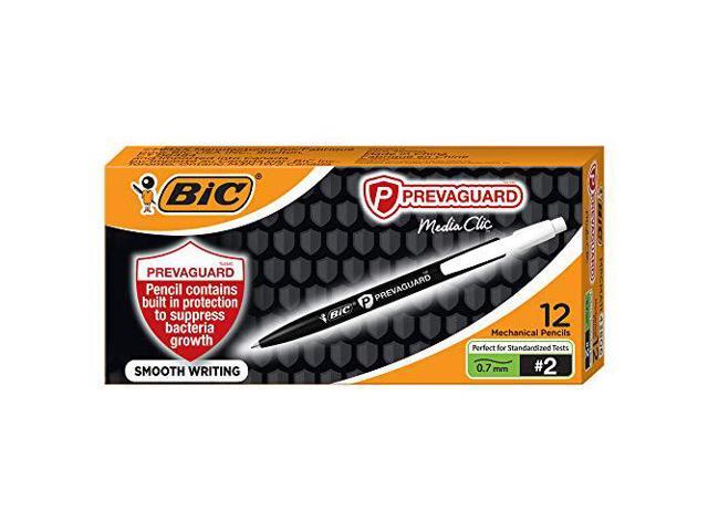Bic PrevaGuard Media Clic HB (#2) Mechanical Pencils, Bk Lead, 1 DZ (BICMPCMA11)