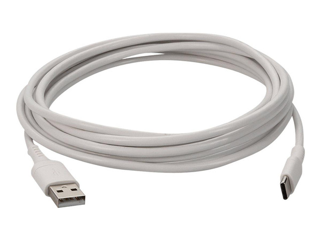 AddOn 3m 9.8ft USB C Male to USB A 2.0 Male Sync and Charge Cable White