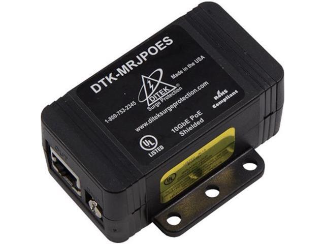 Ditek DTK-MRJPOES Shielded Gigabit PoE Surge Protection
