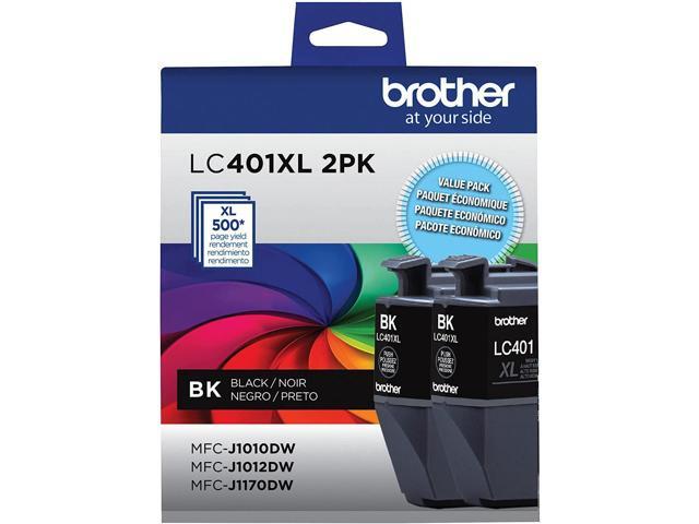 Brother - Genuine LC401XL2PK High Yield 2-Pack Ink Cartridges - Black - image 3