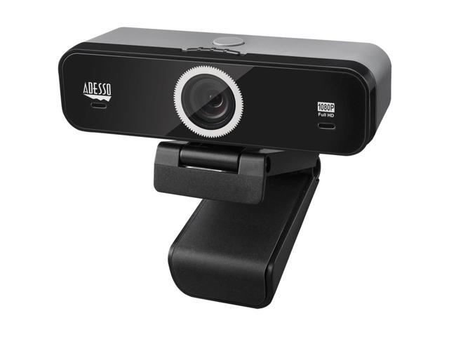 Adesso 1080p Full HD Fixed Focus USB Webcam with Adjustable View Angle Built-In & Dual Microphones - image 8