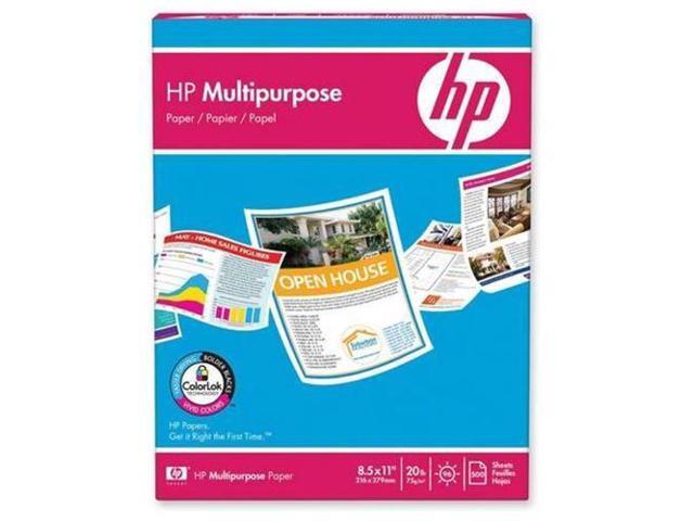 HP 112000 Multipurpose Copy Paper - 8.5' x 11', White, 96 Bright, 20 lb, 500 Sheets/Carton Laser & Inkjet Paper