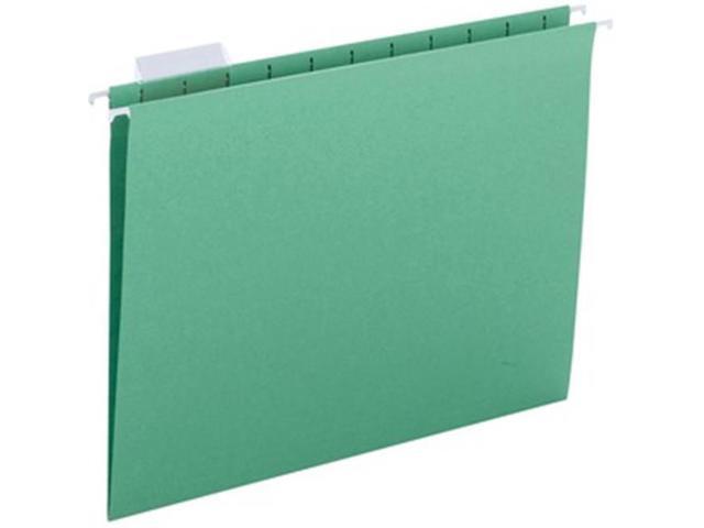Business Source Hanging File Folders, Letter Size, Green, 25/Box (BSN03178)