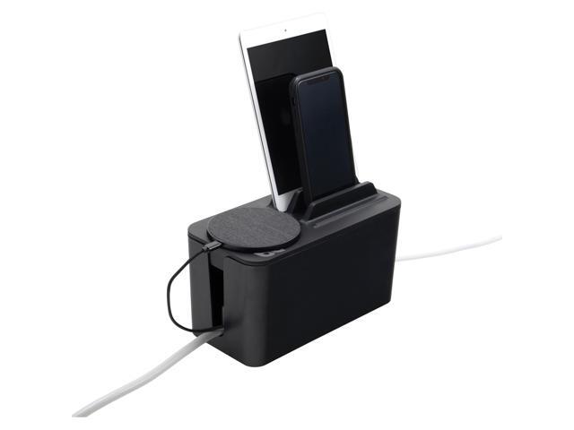 Bluelounge Cable Box Mini Station, 4-3/5'Wx9-3/10'Lx6'H, Black (AVTBLUCBM1BL02)