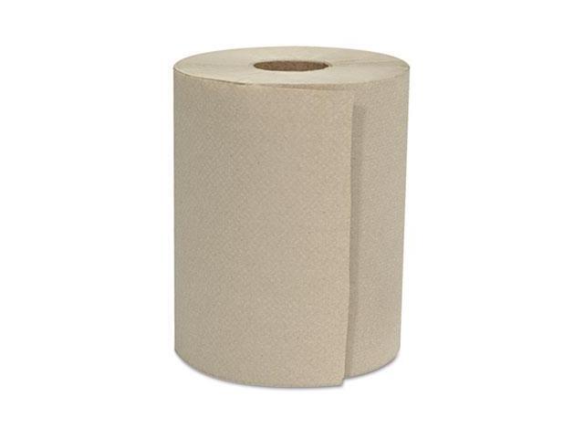 GEN Hardwound Roll Towels 1-Ply Natural 8' x 600 ft 12 Rolls/Carton HWTKRFT