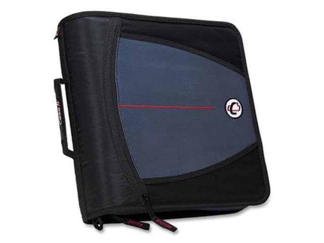 Case-it Universal 2-Inch 3-Ring Zipper Binder, Holds 13 Inch Laptop, Black, LT-007-BLK