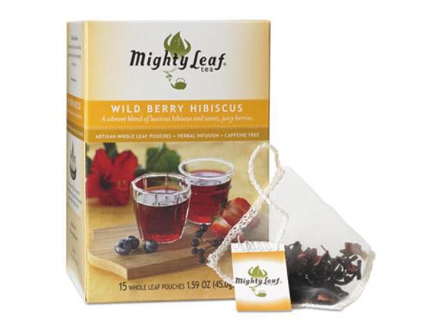 Mighty Leaf Tea Whole Leaf Tea Pouches, Wild Berry Hibiscus, 15/Box 510144