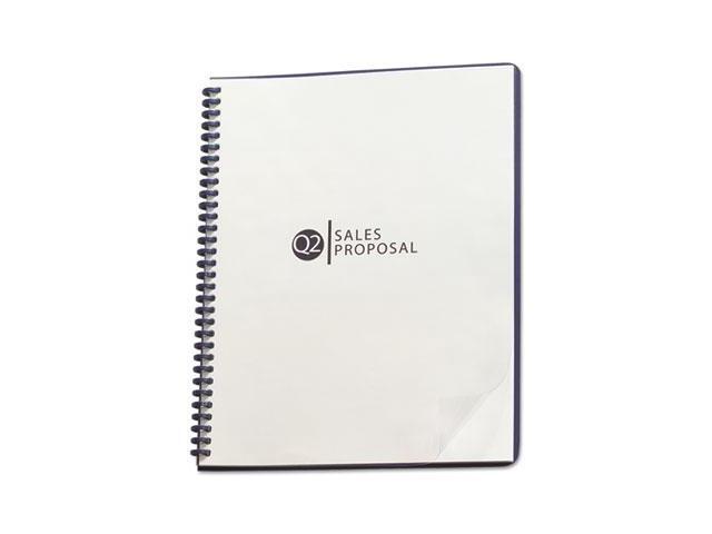 GBC ProClick Pre-Punched Clear Binding System Cover Letter 25/Pack 2020040