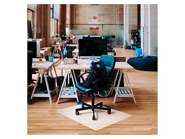 Ecotex Polypropylene Rectangular Anti-Slip Foldable Chair Mat for Hard Floors - 45' x 53'