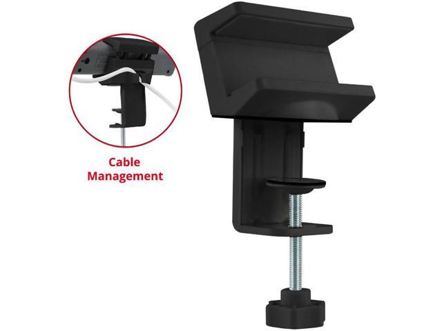 SIIG Powerstrip Clamp Holder - Securely mounts a powerstrip off the desktop for easy plugin and unplug (Black)