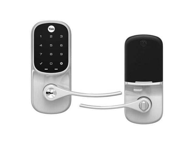 Yale - Assure Lock - Electronic Lever Lock with Touchscreen Keypad | Key Access - Satin Nickel - image 3
