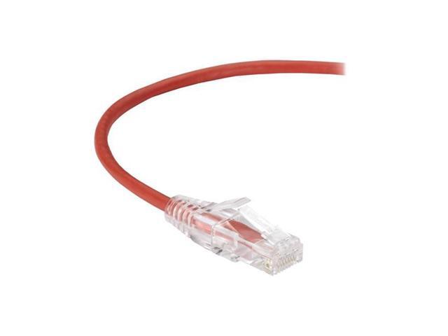 Black Box C6PC28-RD-07 CAT6 250-MHz 28-AWG Stranded Ethernet Patch Cable - Unshielded, PVC, Snagless Boot, Red, 7 ft.