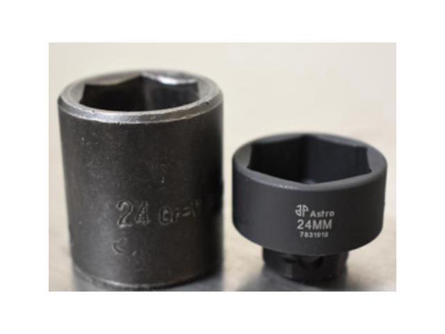 Astro Tools 78319 19pc 3/8' Drive Low Profile Nano Impact Socket Set 6-24mm