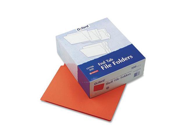 Pendaflex Reinforced End Tab Folders Letter Size 0.75' Expansion Orange 100/Box