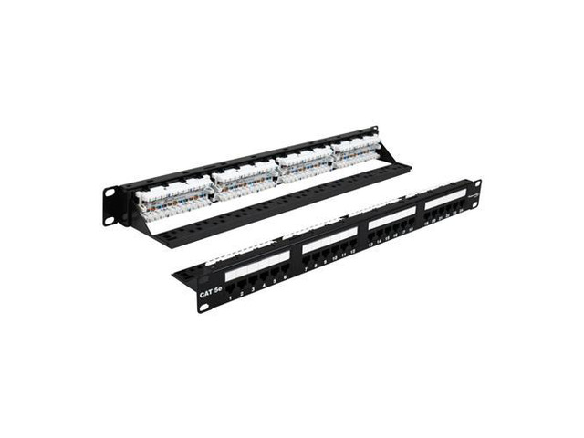 CAT5E PATCH PANEL 24 PORT