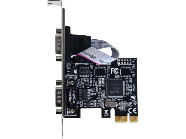 siig legacy and beyond series 2 port (dual) serial / rs-232 pcie card with 16c550 uart