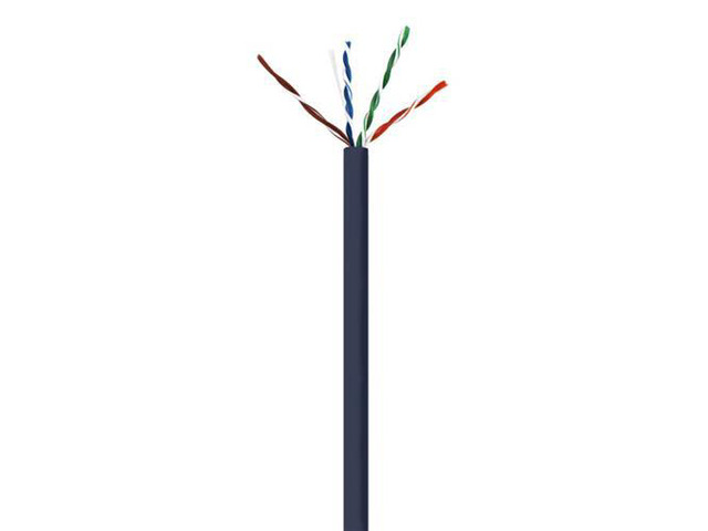 CAT6 550 MHz NO SPLINE BLACK