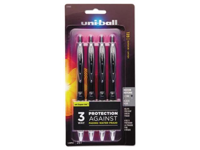uni-ball Signo 207 Retractable Gel Pen,PEN,UNIBALL,207GEL.7MM,BK
