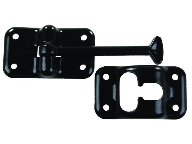 JR Products 10324 Plastic T-Style Door Holder - Black, 3-1/2'