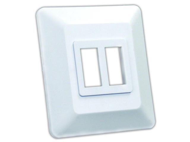 Jr Products 13615 Switch Base And Face Plate - Double,White