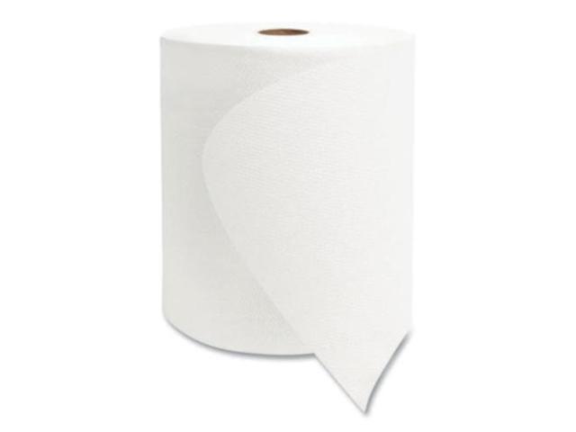 Valay Universal TAD Roll Towels, 1-Ply, 8' x 600 ft, White, 6 Rolls/Carton