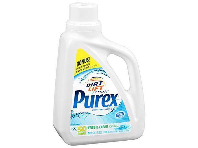 Purex Free and Clear Liquid Laundry Detergent Unscented 75 oz Bottle 2420006040EA