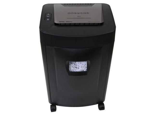 Royal 260MX Paper Shredder - Non-continuous Shredder - Cross Cut - 20 Per Pass - for shredding Paper, CD, DVD, Credit Card, Staples - 8.75' Throat...