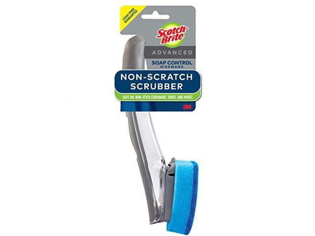 Scotch-Brite Non-Scratch Advanced Soap Control Dishwand, Leak-Free Guarantee, Long Lasting and Reusable