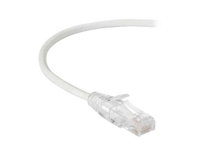 Black Box C6APC28-WH-01 CAT6A 28-AWG 500-MHz Stranded Ethernet Patch Cable - Unshielded, PVC, Snagless Boot, White, 1 ft.