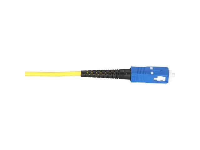 OS2 9/125 SINGLEMODE FIBER OPTIC PATCH CABLE - OFNR PVC, SC TO SC, YELLOW, 5-M (