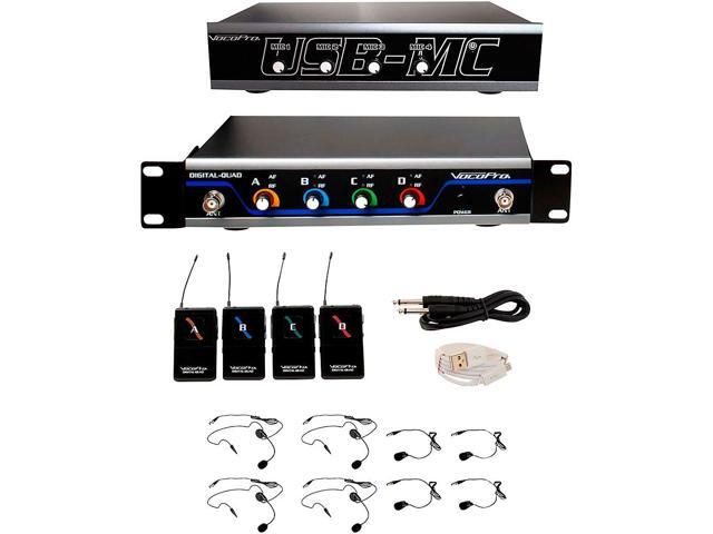 VOCOPRO 4CH WIRELESS MICROPHONE/USB INTE