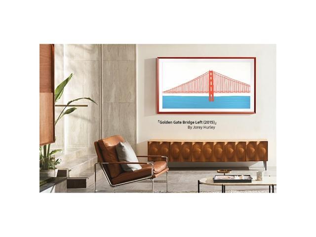 Samsung - 43” The Frame Customizable Bezel - Modern Teak - image 10