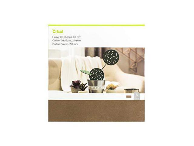 Cricut Heavy Chipboard Brown 5 chipboards (2.0mm) 11'x11' 2004854