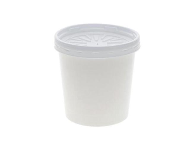 Pactiv Corporation Pactiv Evergreen Paper Round Food Container and Lid Combo 16