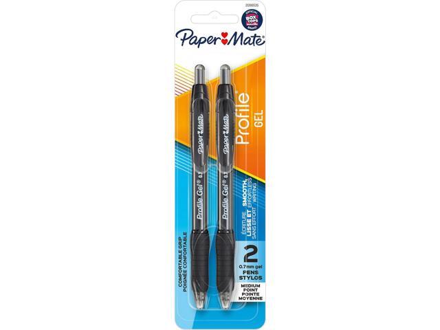 Paper Mate Profile Gel Retractable Pen 0.7mm (2pk) - Black