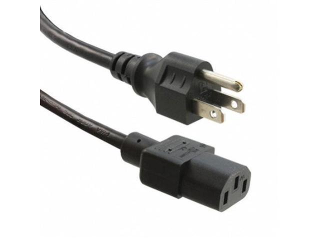 UNC Power Cord 5/15P to C5, 18AWG, 10amp, 125V, SVT Jacket, Black, 3ft - image 4