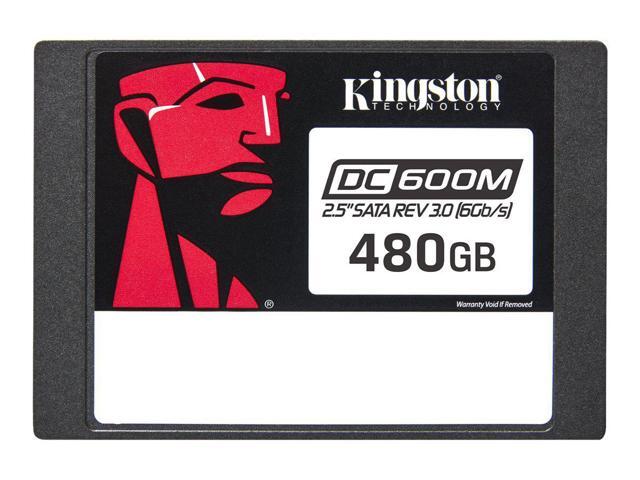 Kingston SEDC600M/480G DC600M 480 GB Solid State Drive - 2.5' Internal - SATA (SATA/600) - Mixed Use - Server Device Supported - 1 DWPD - 876 TB...