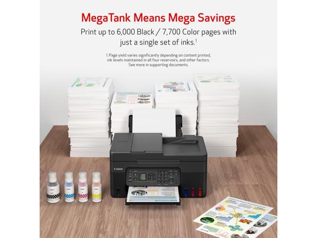 Canon PIXMA G4270 Wireless MegaTank All-In-One Color Inkjet Printer, Black