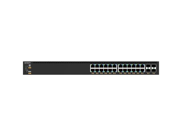 Netgear AV Line M4350-24G4XF 24-Port Manageable 10 Gigabit Ethernet Switch, GSM4328-100NES