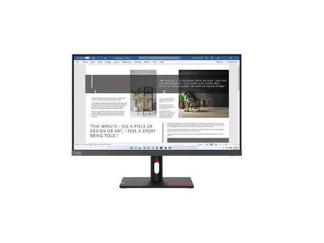 Lenovo ThinkVision S27i-30 27' Full HD LED Monitor - 16:9 - Storm Gray - 27' Class - In-plane Switching (IPS) Technology - WLED Backlight - 1920 x...