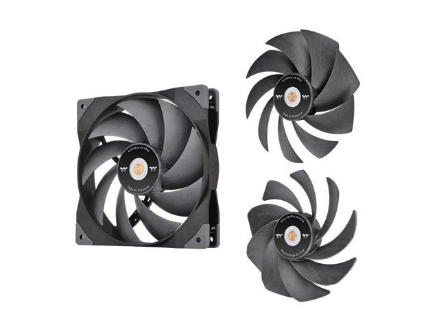 Thermaltake SWAFAN GT14 PC Cooling Fan, 3 Types of Detachable Fan Blades, High Pressure/High Air Flow/ Reversed (Single Fan Pack) CL-F157-PL14BL-A